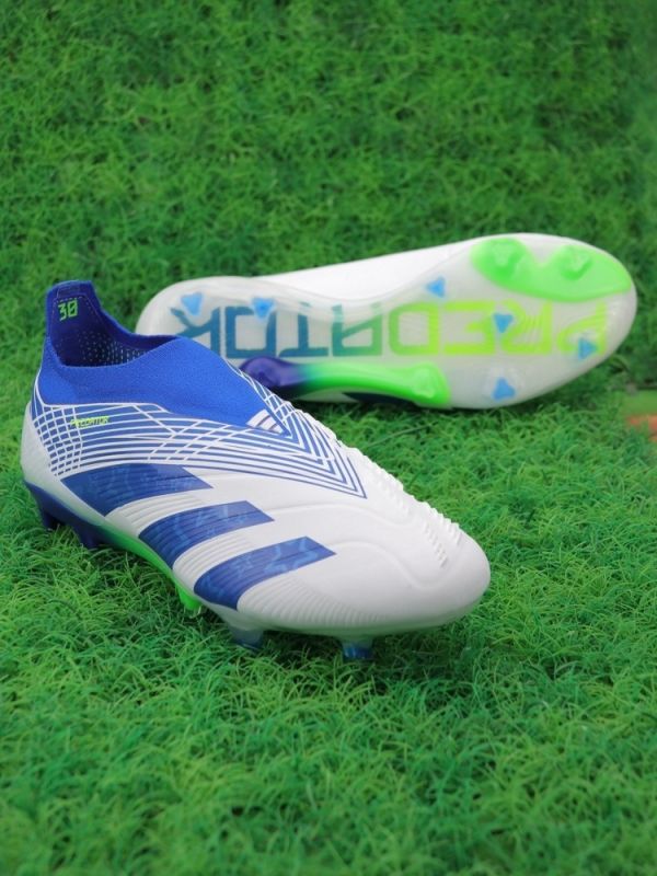 Adidas Predator Elite Laceless FG White Blue Green